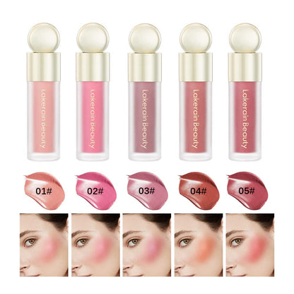 Soft Cream Blush Makeup, Liquid Blush for Cheeks, Natural-Looking Long Lasting, Smudge Proof, Velvet Mousse,Dewy Finish, Easy to Blend Blusher (#1)