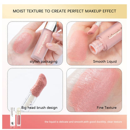Soft Cream Blush Makeup, Liquid Blush for Cheeks, Natural-Looking Long Lasting, Smudge Proof, Velvet Mousse,Dewy Finish, Easy to Blend Blusher (#1)